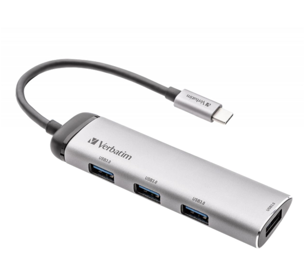 VERBATIM USB-C - 4x USB 3.0 1x USB-C 49147 - 1192940 - zdjęcie